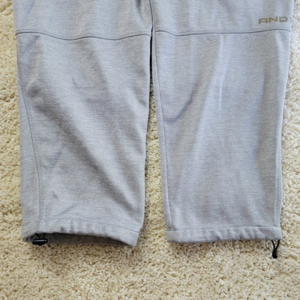And1 Pants Men's Joggers Gray Elastic Waist Basketball Pants w/Pockets Size‎ 2XL - Picture 13 of 16